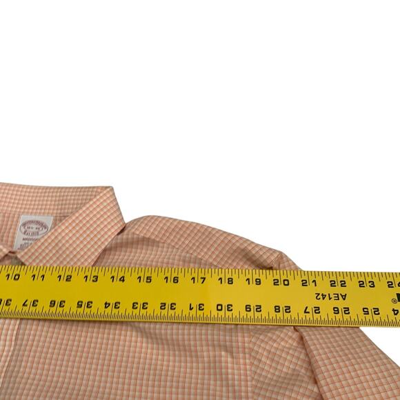 Brooks Brothers 1818 Madison Men's Size 16.5-35 Non Iron Button Up Check Shirt - Picture 4 of 16